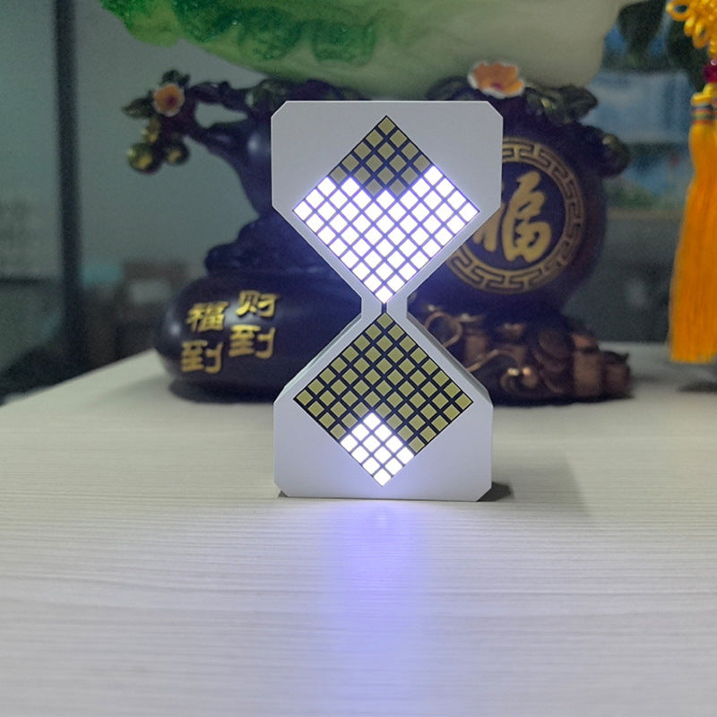 Cyber-style LED electronic sand timer: gravity-sensing, 1-30min countdown, tech decompression toy eprolo