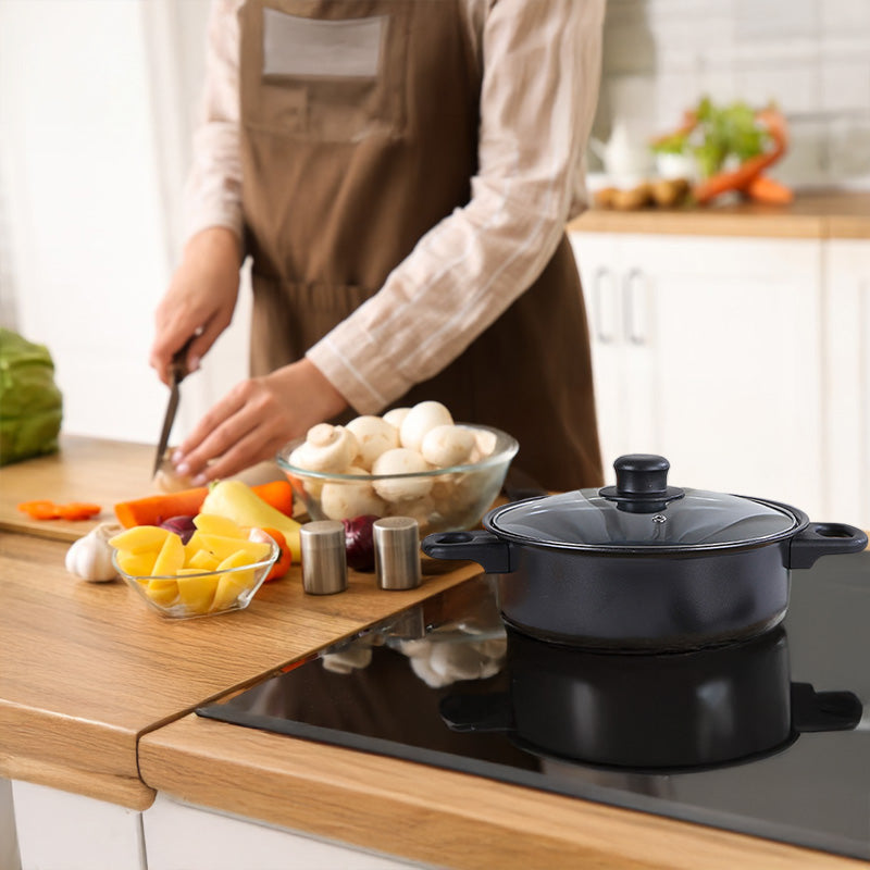 13-Piece Premium Non-Stick Cookware Set: Frying Pans, Casserole, Wok, Multi-Func, Stylish, Durable, Outdoor-Ready eprolo