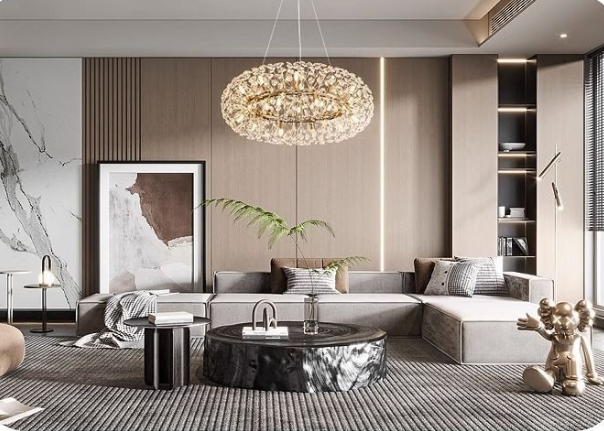 Dandelion crystal pendant light luxury living room light bedroom dining room high-end crystal pendant light modern creativity eprolo