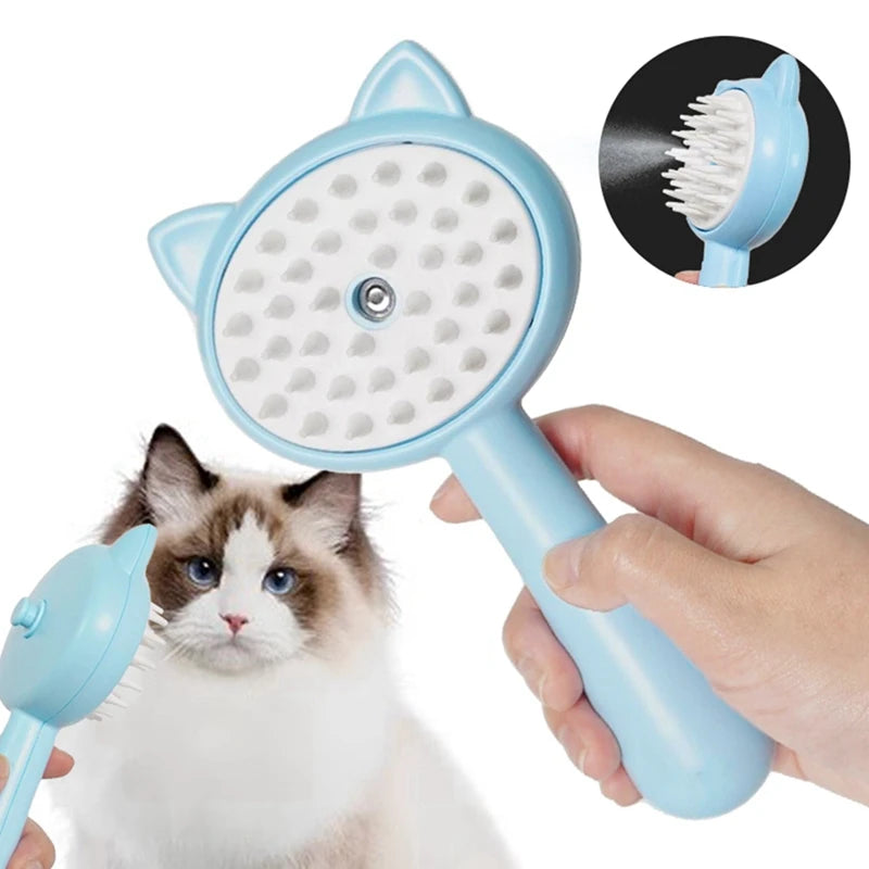 Cats Steamy Brush Pet Dog Brush Electric Spray Cat Hair Brushes Pet Grooming Massage Comb Hair Removal Pet Accessories eprolo