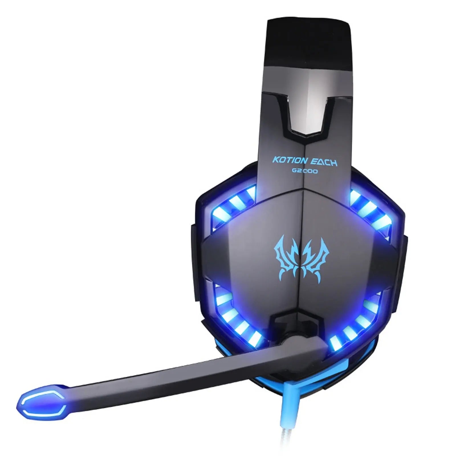 G2000 Head Mounted Gaming Earphones with Wired Illumination Heavy Bass Earphones Computer Esports PS4 Earphones eprolo