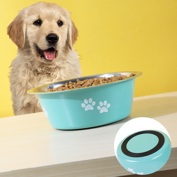 Non-slip Dog Bowls For Small Medium Large Dog Feeder Bowls And Drinkers Stainless Steel Pet Feeders Pets Dogs Accessories eprolo