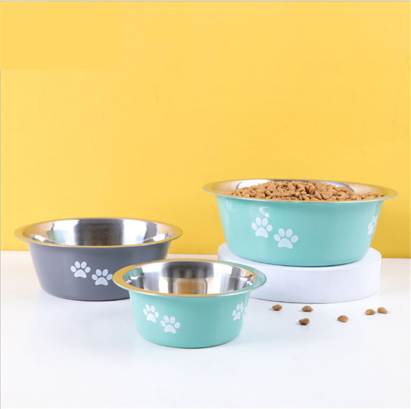 Non-slip Dog Bowls For Small Medium Large Dog Feeder Bowls And Drinkers Stainless Steel Pet Feeders Pets Dogs Accessories eprolo
