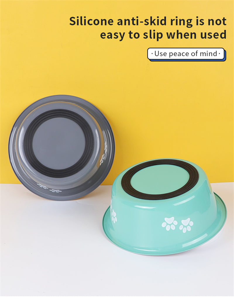 Non-slip Dog Bowls For Small Medium Large Dog Feeder Bowls And Drinkers Stainless Steel Pet Feeders Pets Dogs Accessories eprolo