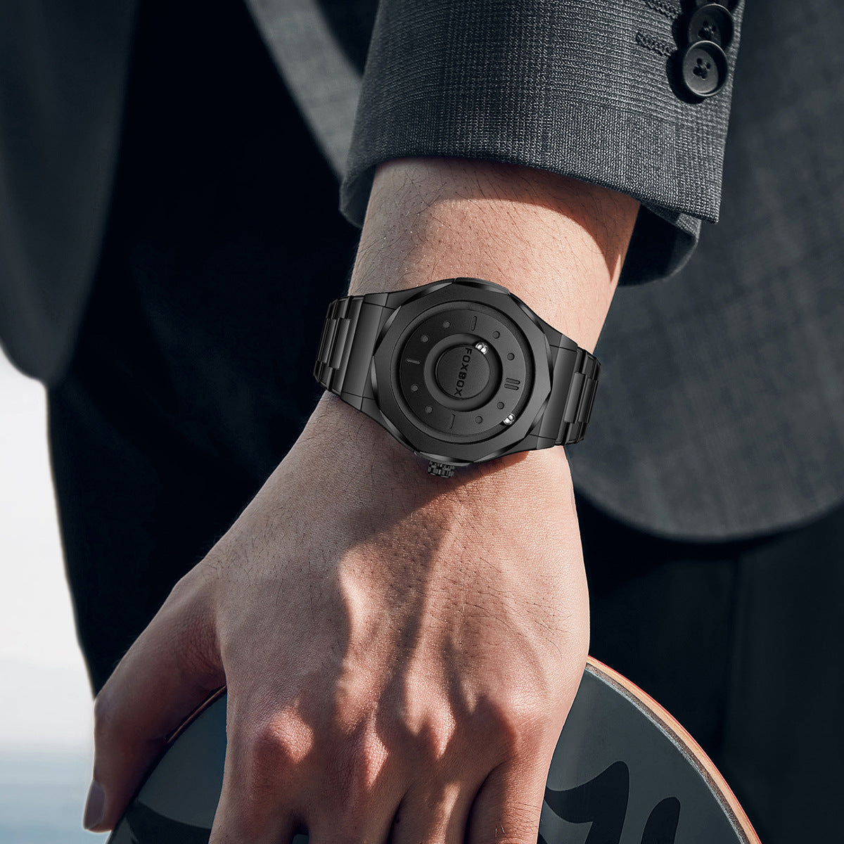 Foxbox/Outdoor Cool Magnetic Levitation Watch Men's High-Tech Creative Personality Concept Watch eprolo