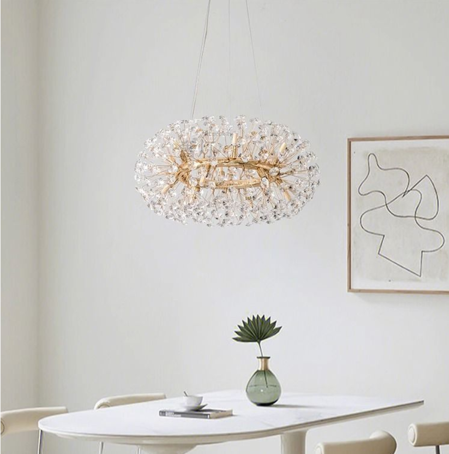 Dandelion crystal pendant light luxury living room light bedroom dining room high-end crystal pendant light modern creativity eprolo