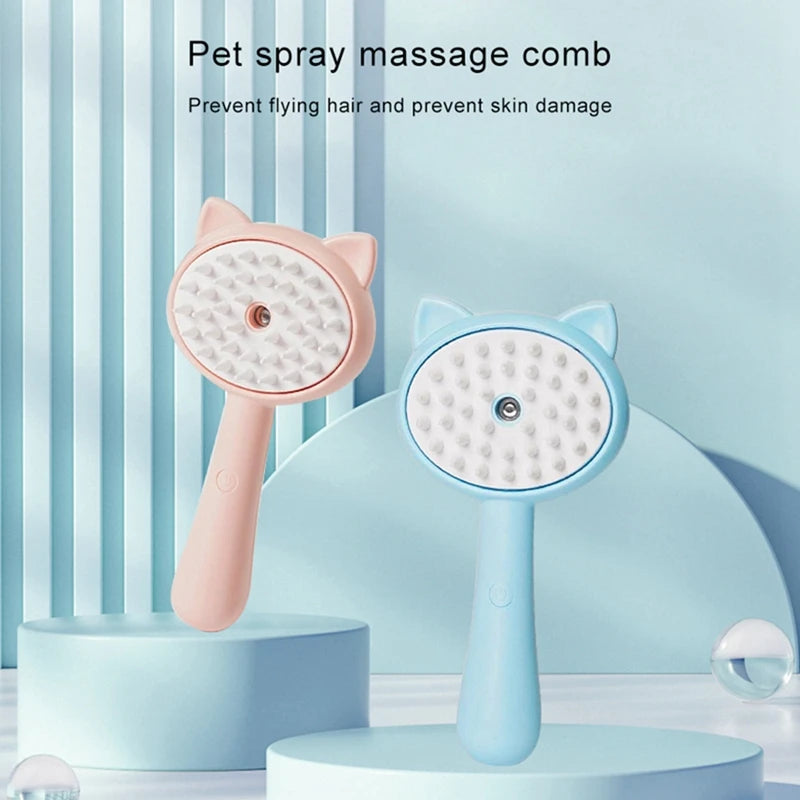 Cats Steamy Brush Pet Dog Brush Electric Spray Cat Hair Brushes Pet Grooming Massage Comb Hair Removal Pet Accessories eprolo