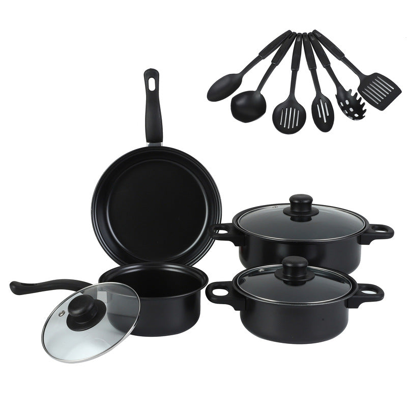 13-Piece Premium Non-Stick Cookware Set: Frying Pans, Casserole, Wok, Multi-Func, Stylish, Durable, Outdoor-Ready eprolo