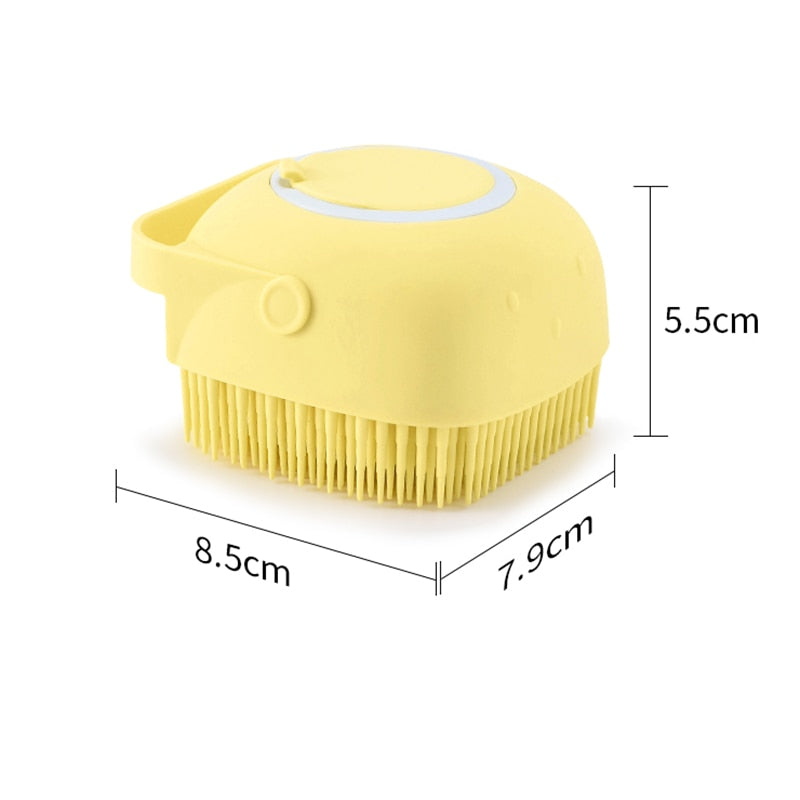 Bathroom  Puppy Big Dog Cat Bath Massage Gloves Brush Soft Safety Silicone Pet Accessories for Dogs Cats Tools Mascotas Products eprolo