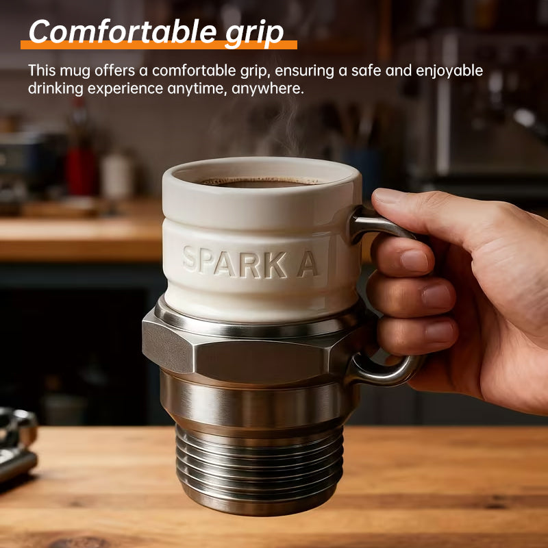 Start Your Engine Spark Plug Mug - The Ultimate Gift for Car Enthusiasts & Mechanics, Unique Collector's Coffee Cup eprolo