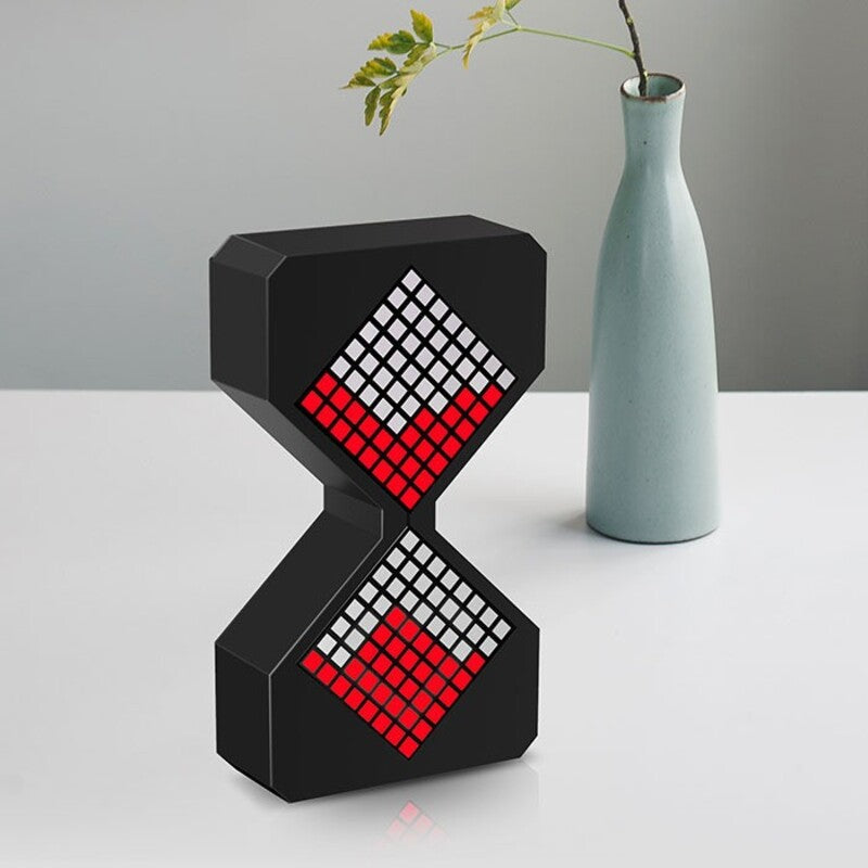 Cyber-style LED electronic sand timer: gravity-sensing, 1-30min countdown, tech decompression toy eprolo