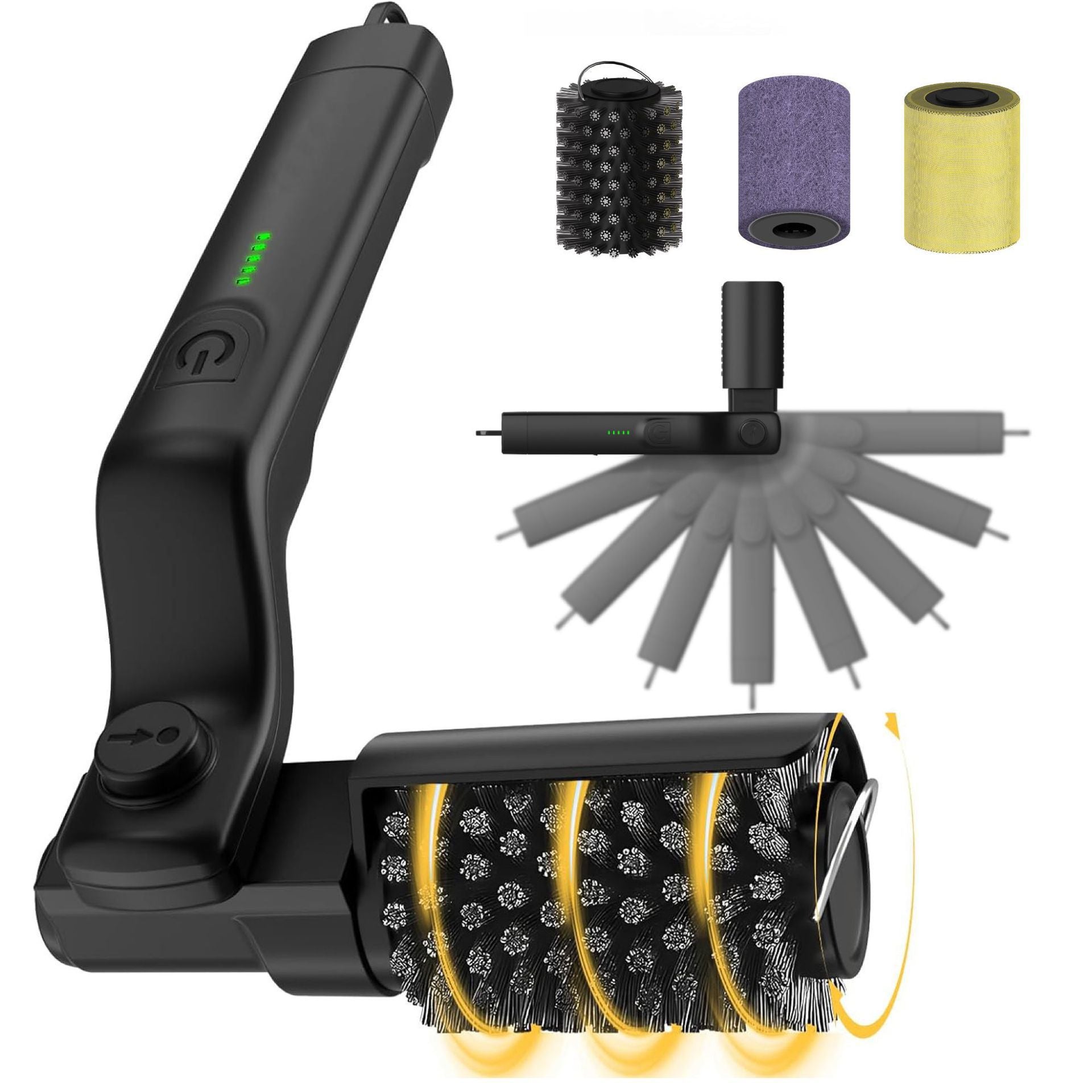 Electric BBQ Brush for Cleaning Grill, Heavy Duty Oil Stain Remover, Barbecue Cleaner Tool eprolo