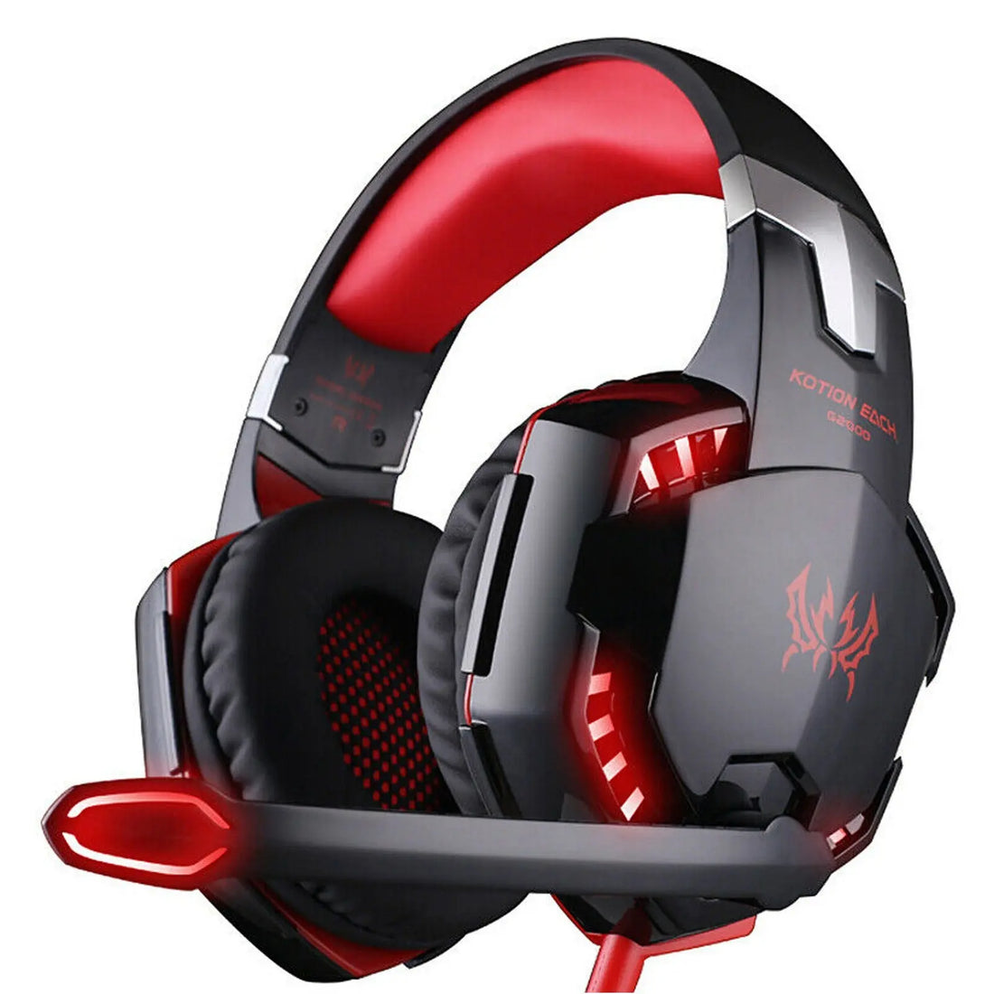 G2000 Head Mounted Gaming Earphones with Wired Illumination Heavy Bass Earphones Computer Esports PS4 Earphones eprolo
