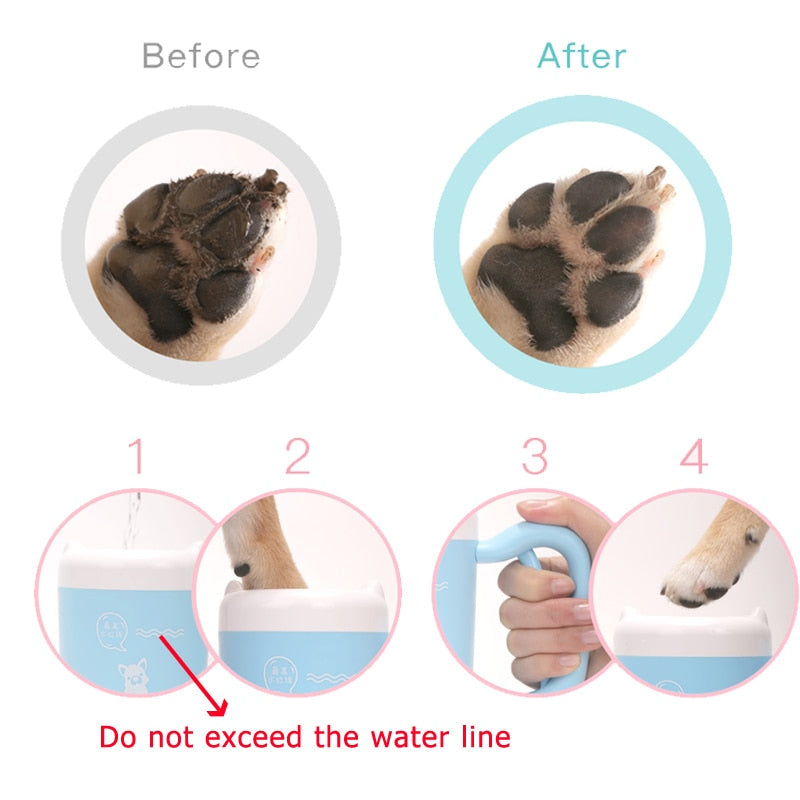 Pet Cat Dog Foot Clean Cup Cleaning Tool Silicone Washing Brush Paw Washer French Bulldog Pug Supplies Pet Accessories For Dogs eprolo
