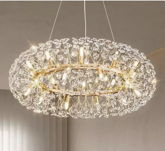 Dandelion crystal pendant light luxury living room light bedroom dining room high-end crystal pendant light modern creativity eprolo