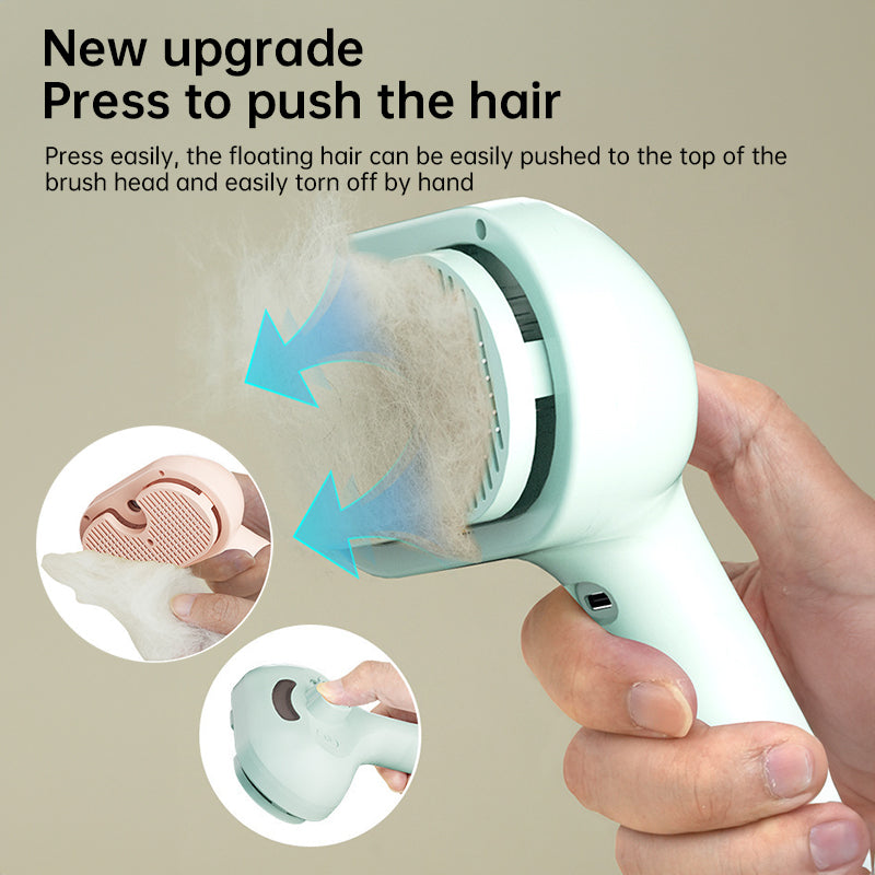 Upgraded Pet Electric Grooming Comb, Steam Hair Removal & Cleaning Set, Styling Accessories for Dogs & Cats eprolo