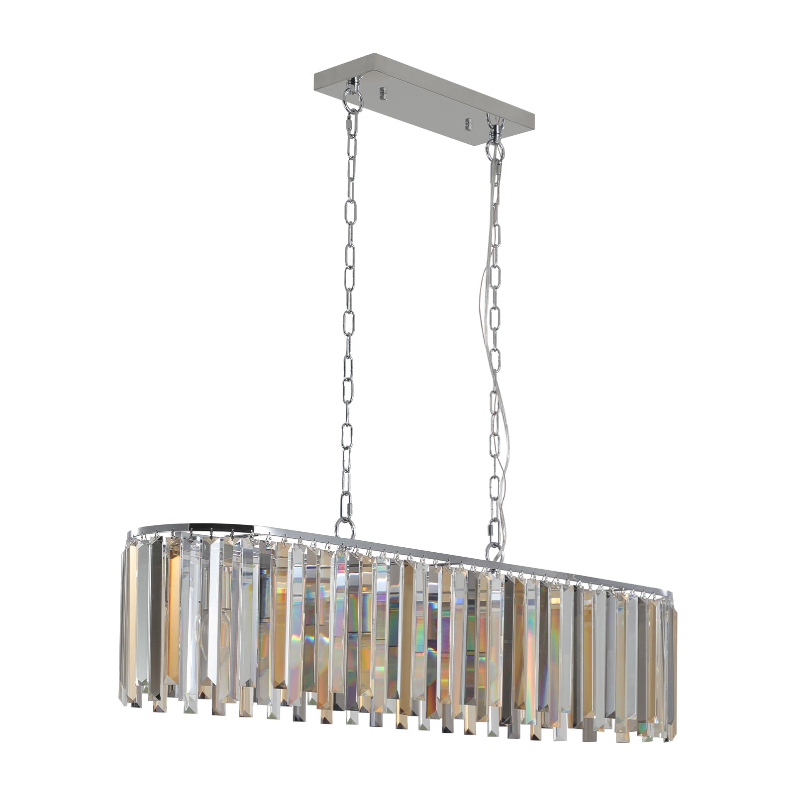 Modern Oval Crystal ceiling chandelier Luxury Home Decor Light Fixture eprolo
