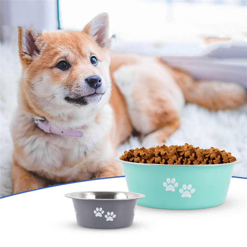 Non-slip Dog Bowls For Small Medium Large Dog Feeder Bowls And Drinkers Stainless Steel Pet Feeders Pets Dogs Accessories eprolo