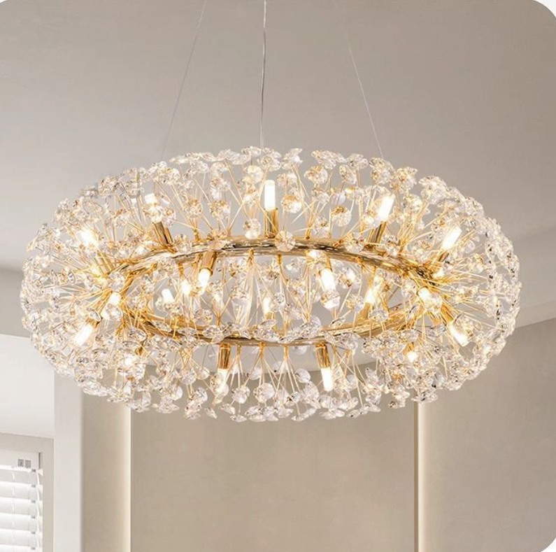 Dandelion crystal pendant light luxury living room light bedroom dining room high-end crystal pendant light modern creativity eprolo