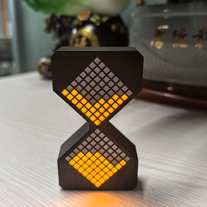 Cyber-style LED electronic sand timer: gravity-sensing, 1-30min countdown, tech decompression toy eprolo