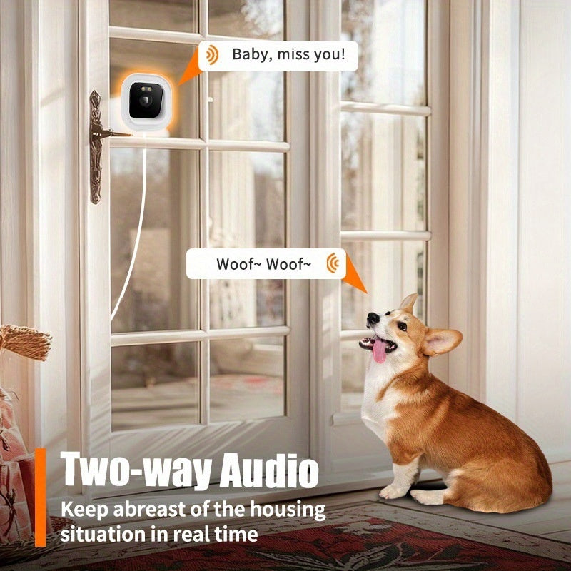 Night Vision Window Mount Smart Panoramic Camera for Home Security, HD Surveillance Camera eprolo