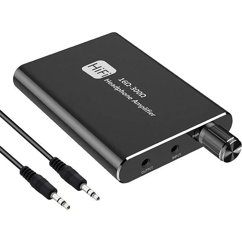 Portable headphone amplifier with high fever, heavy bass, no low noise, HiFi headphone amplifier, AUX audio adjustment eprolo