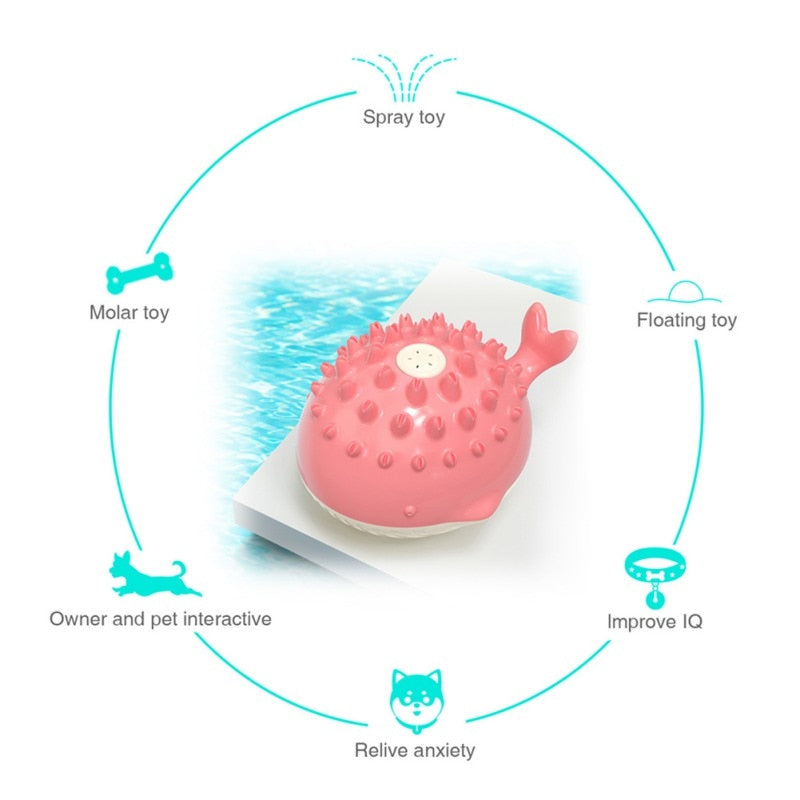 Dog Interactive Water Jet Toy Molar Teeth Cleaning Crocodile Floating Toy Pet Dog Squeaker Dog Training Toys Pets Accessories eprolo