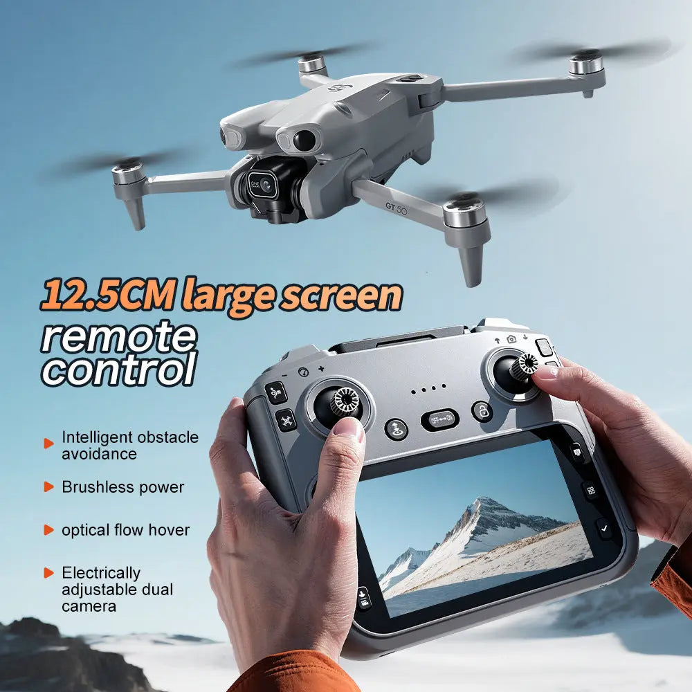 Drone with Screen HD Aerial Photography Brushless Obstacle Avoidance ESC Quadrcopter Toy Aircraft eprolo